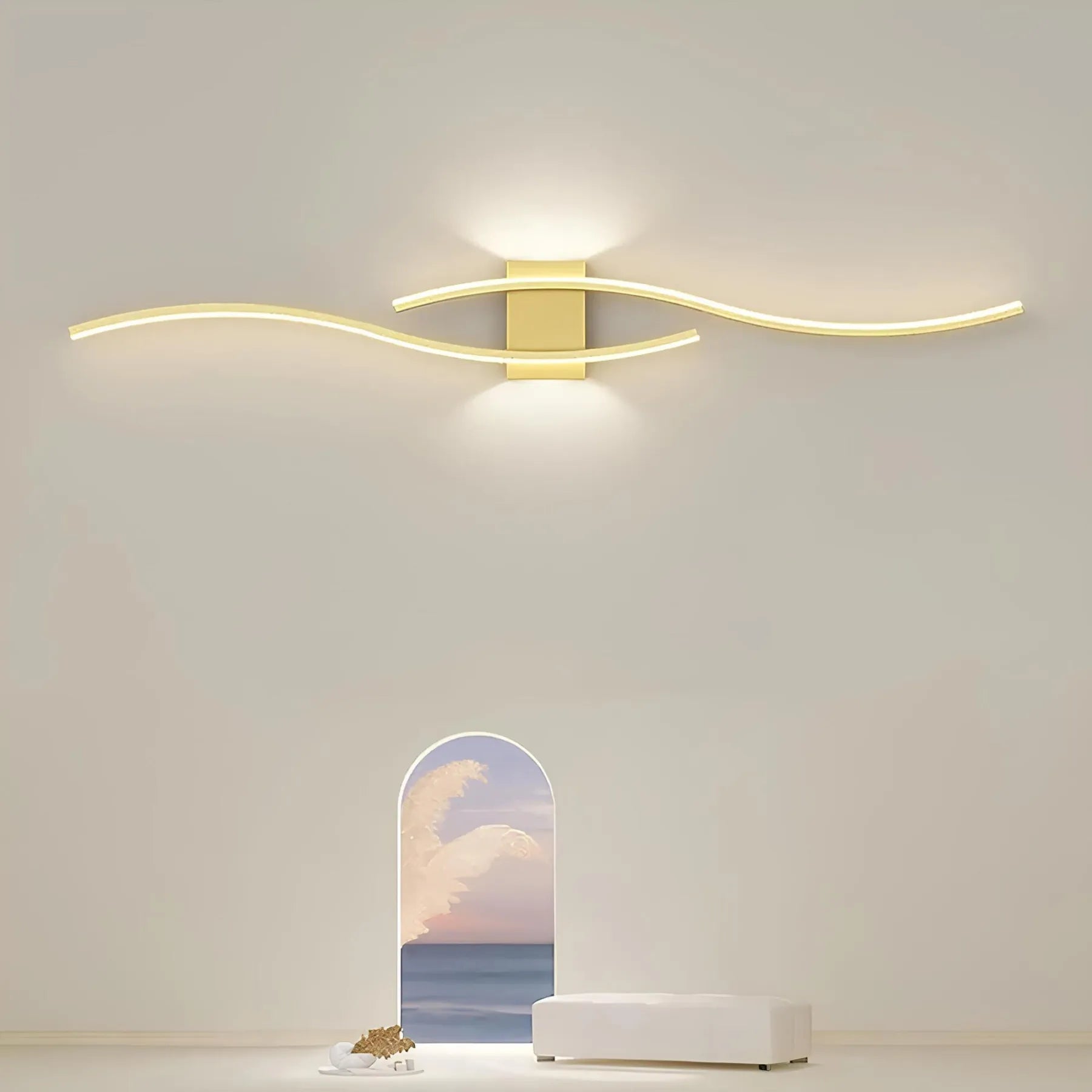 Elegant Linear Wall Light Bar For Contemporary Interiors, Subtle Wall-Mounted Accent Lighting