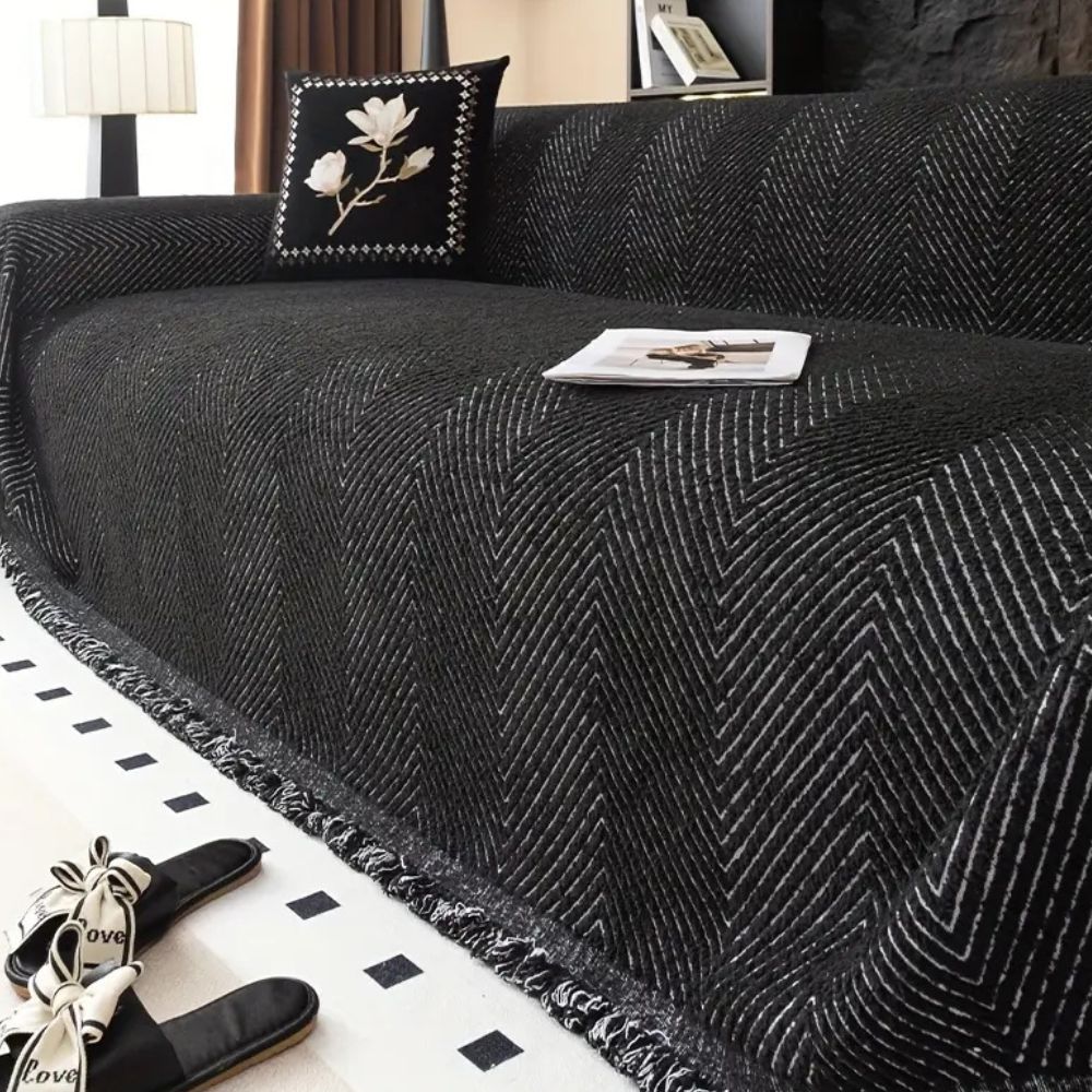 Striped Herringbone Sofa Protector | Ka-mostore
