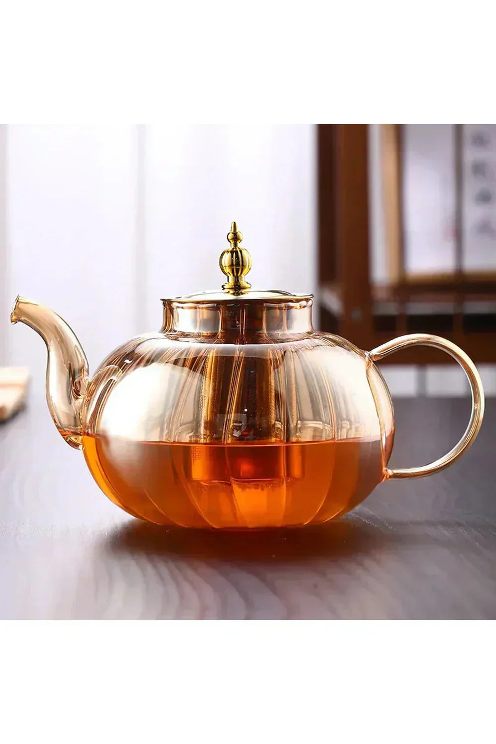Stylish loose leaf teapot with tea infuser and lid — Elegant brew for tea lovers | Ka-mostore