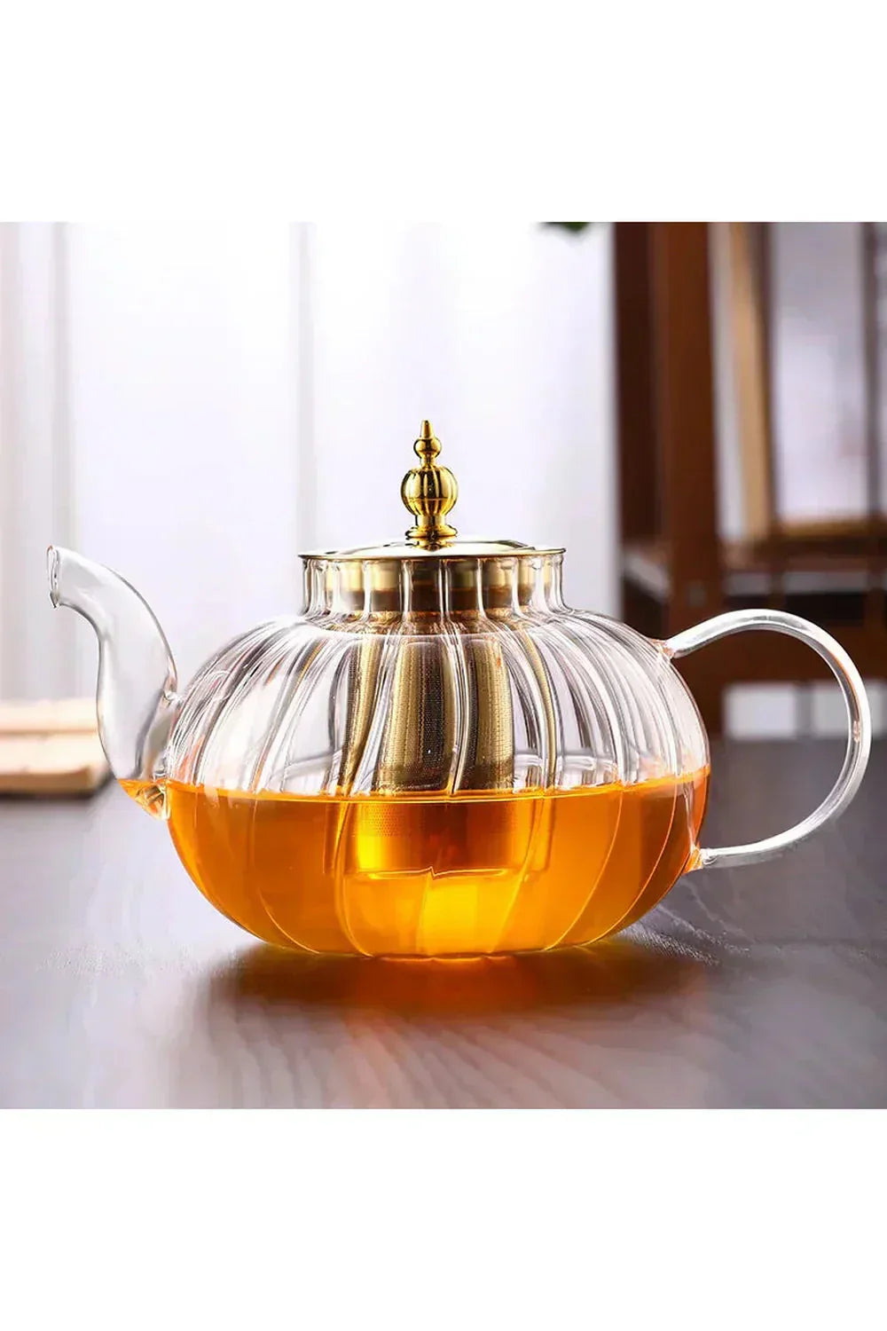 Stylish loose leaf teapot with tea infuser and lid — Elegant brew for tea lovers | Ka-mostore
