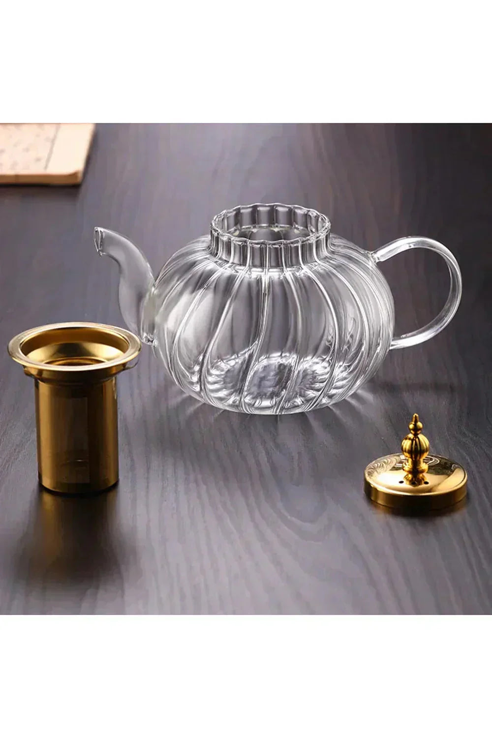 Stylish loose leaf teapot with tea infuser and lid — Elegant brew for tea lovers | Ka-mostore