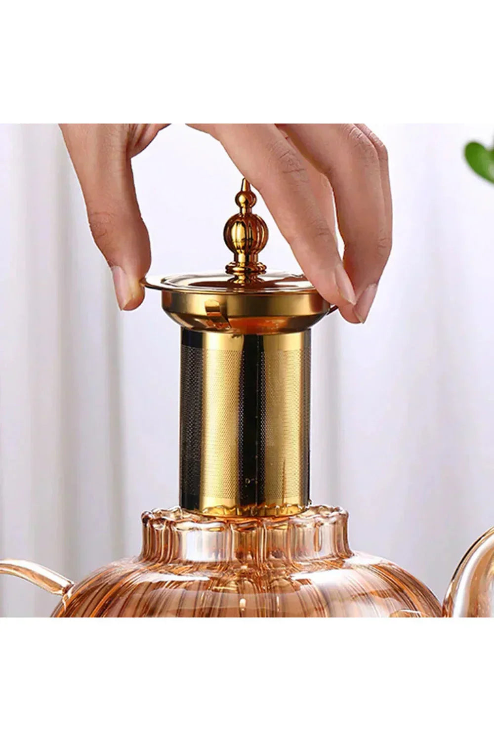 Stylish loose leaf teapot with tea infuser and lid — Elegant brew for tea lovers | Ka-mostore
