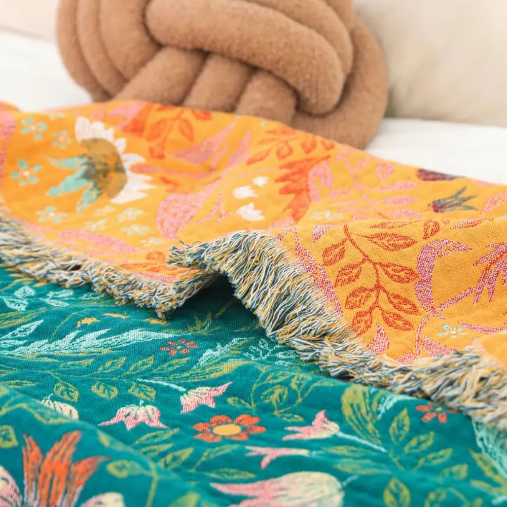 Sunset Forest Cotton Blanket | Ka-mostore