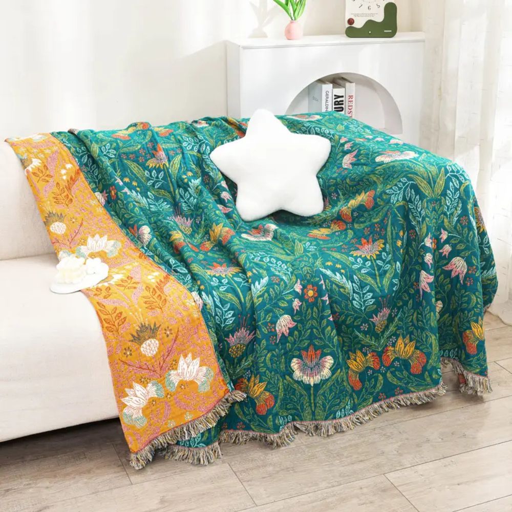 Sunset Forest Cotton Blanket | Ka-mostore