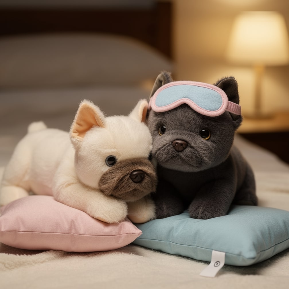 KuschelBulli ブルドッグのぬいぐるみ — 柔らかく、抱き心地のよいお友だち