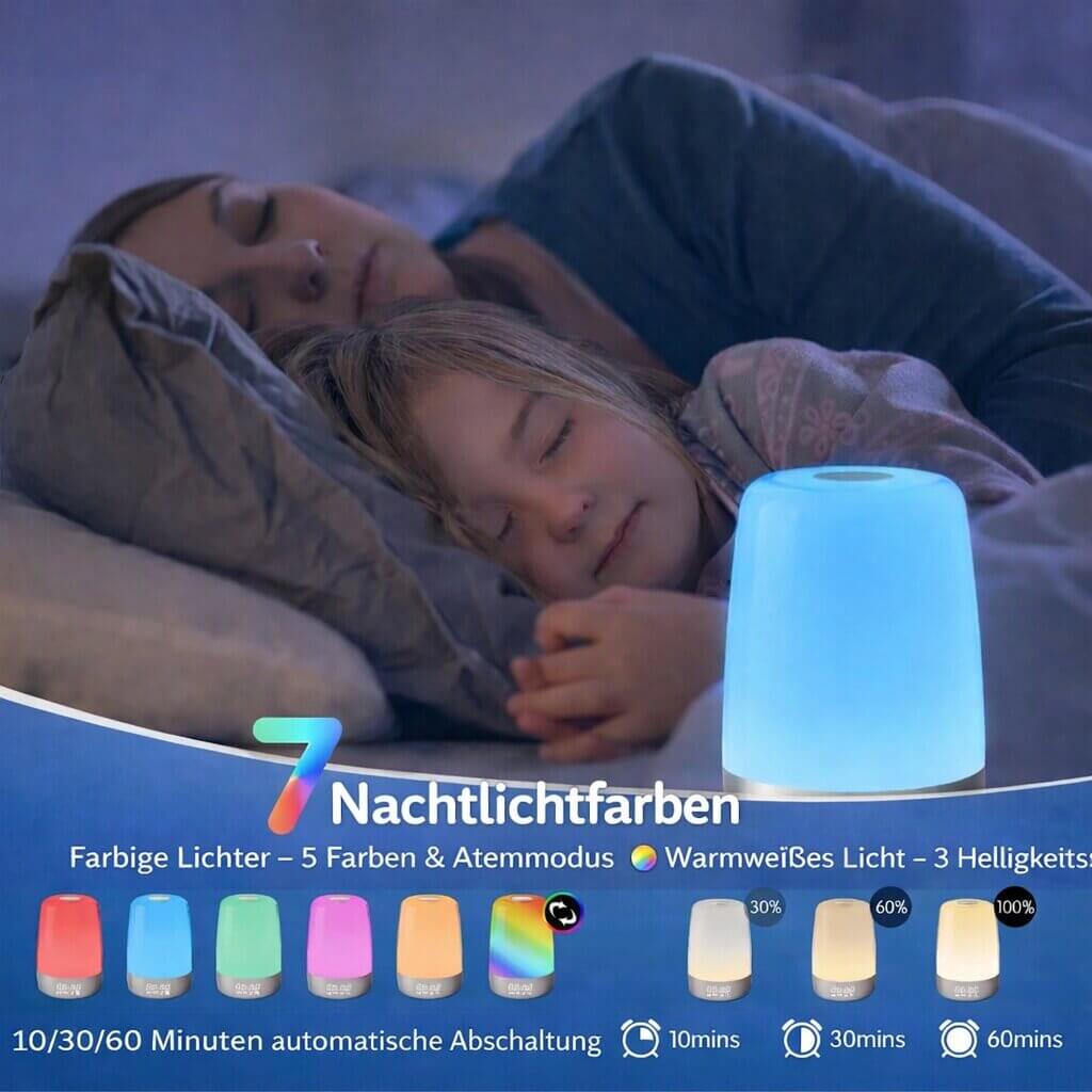 LichtRise Tageslichtwecker — Sonnenaufgangssimulation und beruhigende Wecktöne