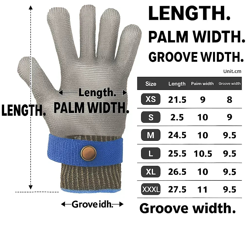 NexaGuard Pro Maximum Cut Resistance Protective Gloves — Stainless Steel