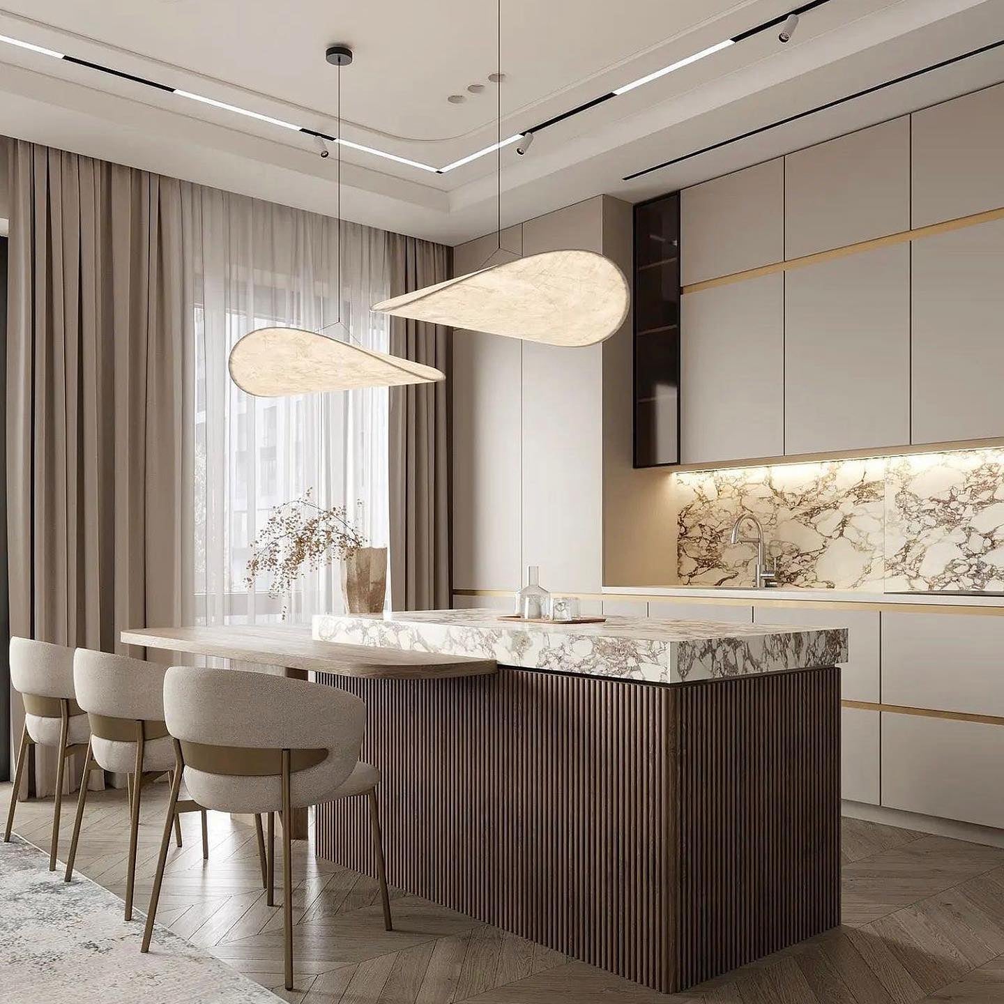 Modern Silk Pendant Light For Ceiling With Cloudlike Diffuser And Soft Even Glow For Contemporary Interiors