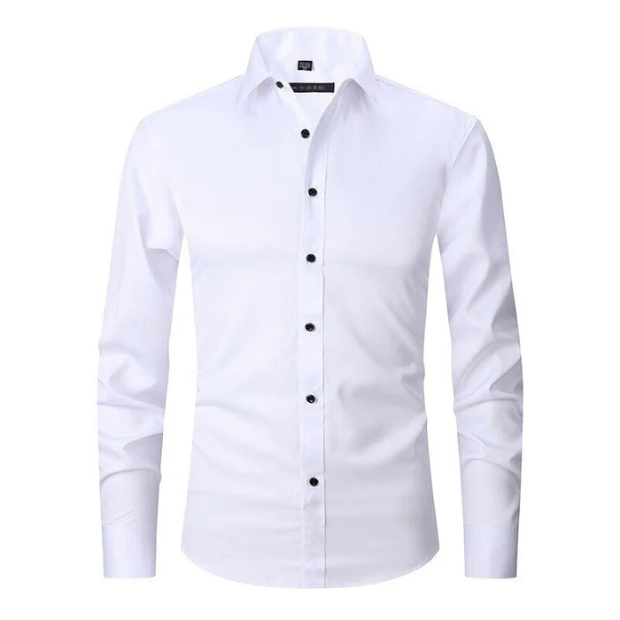 Men's Slim Fit Stretch Dress Shirt | Ka-mostore