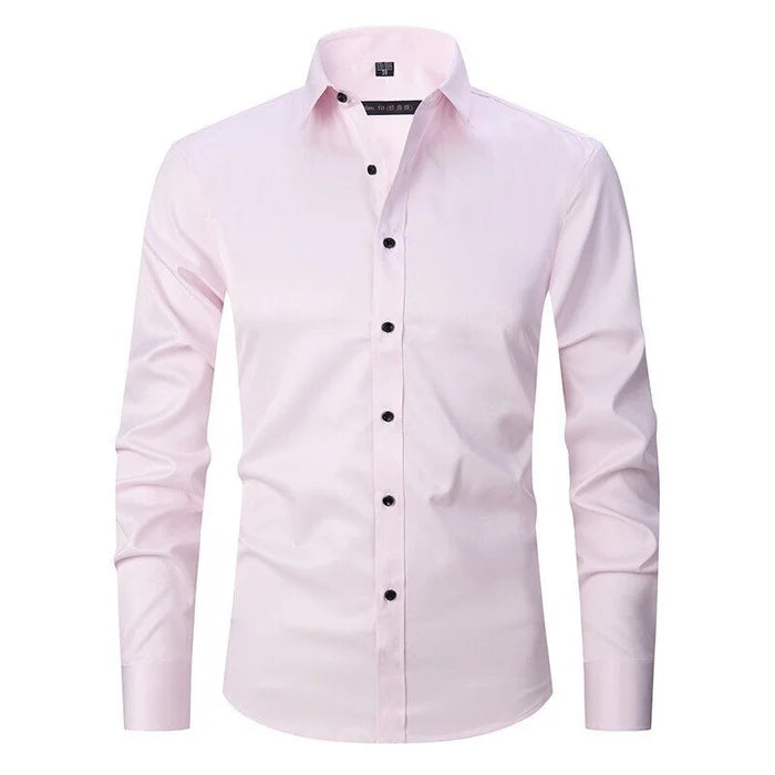 Men's Slim Fit Stretch Dress Shirt | Ka-mostore