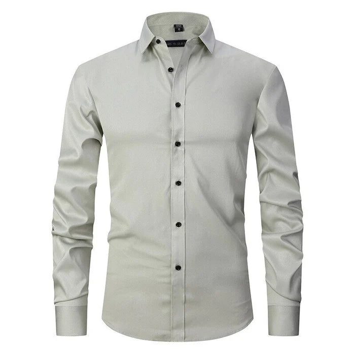 Men's Slim Fit Stretch Dress Shirt | Ka-mostore