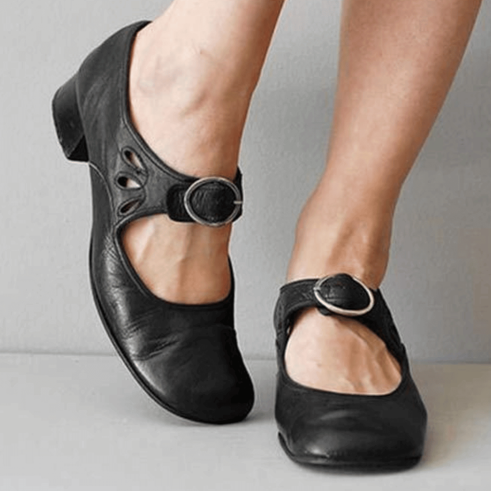 Classic Buckle Strap Comfort Flats | Ka-mostore