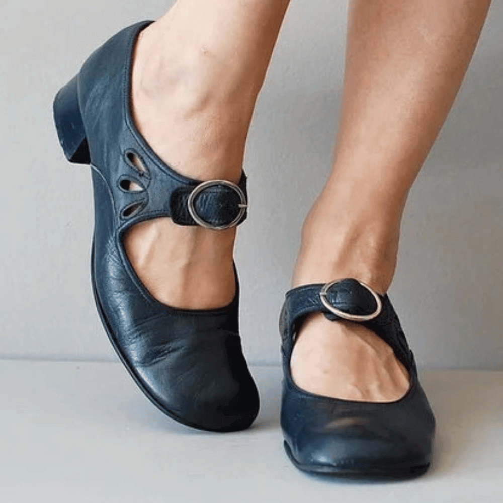 Classic Buckle Strap Comfort Flats | Ka-mostore