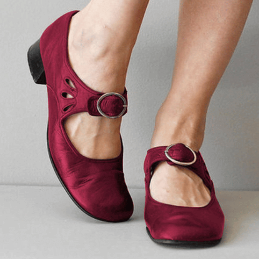 Classic Buckle Strap Comfort Flats | Ka-mostore