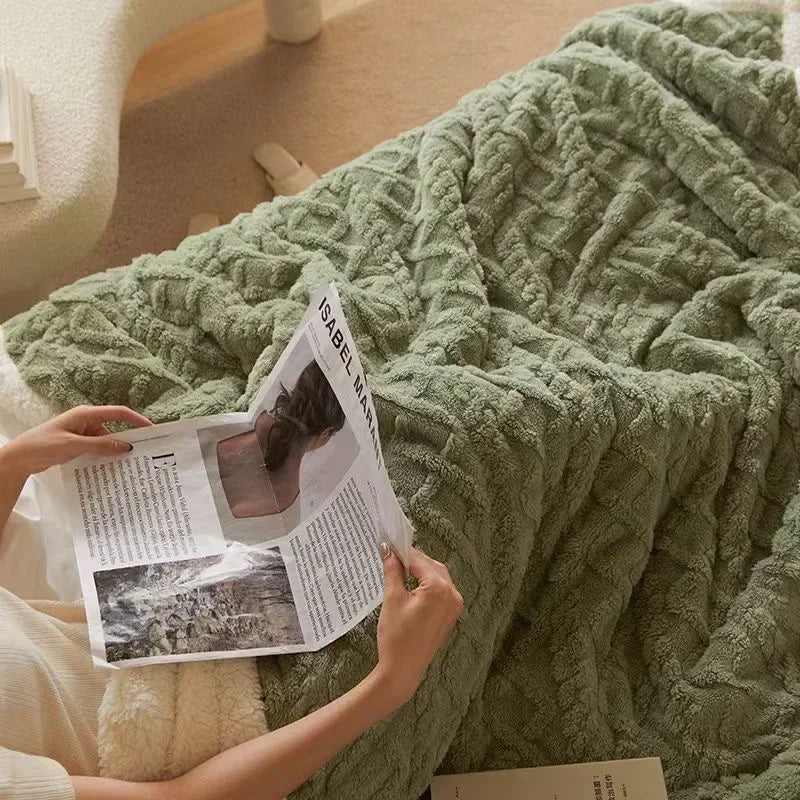 Thick Lambswool Blanket for Winter - WarmWool | Ka-mostore