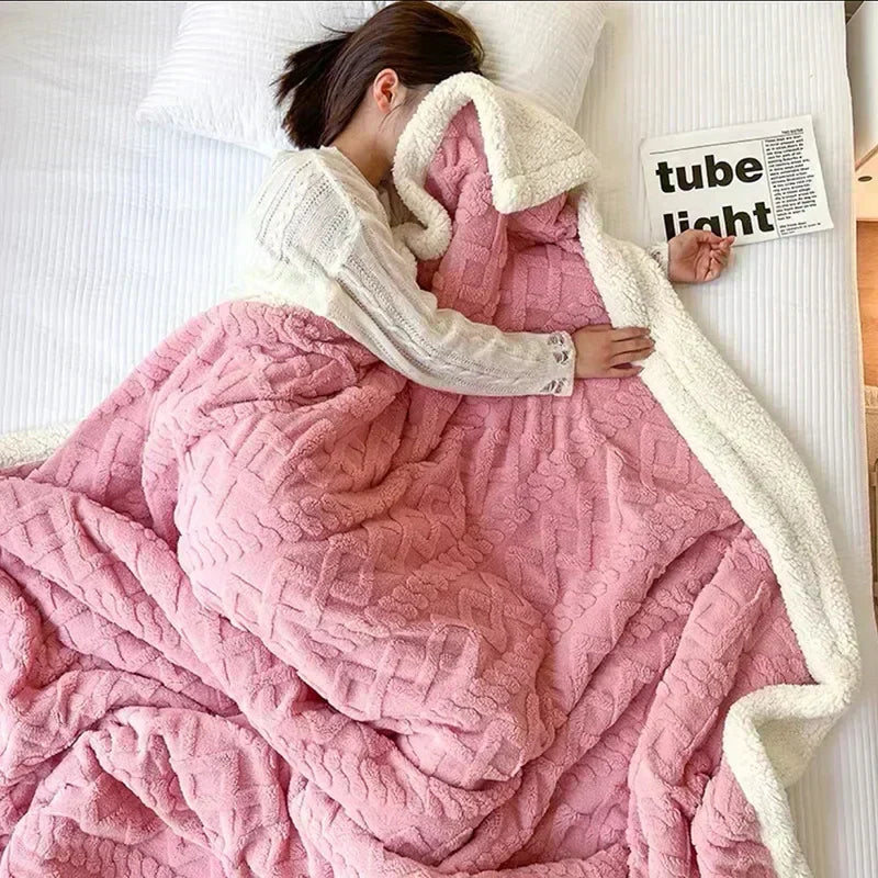 Thick Lambswool Blanket for Winter - WarmWool | Ka-mostore