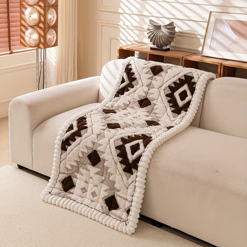 Plush Quilted Sofa Cover for Winter Comfort | Ka-mostore
