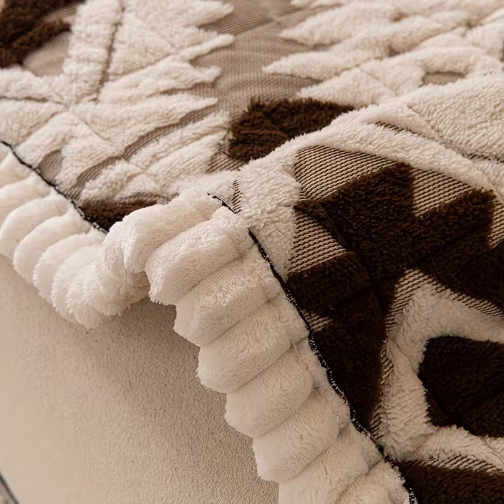Plush Quilted Sofa Cover for Winter Comfort | Ka-mostore