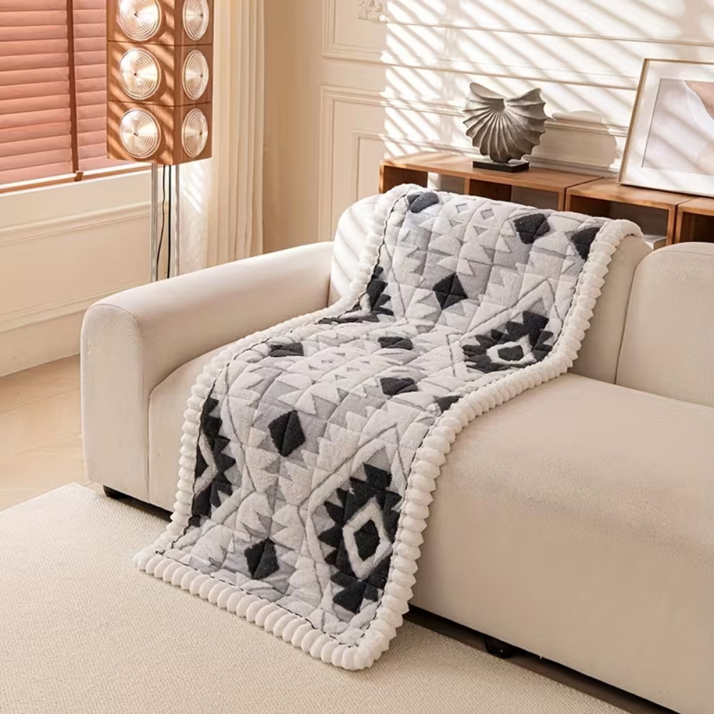 Plush Quilted Sofa Cover for Winter Comfort | Ka-mostore