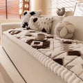 Plush Quilted Sofa Cover for Winter Comfort | Ka-mostore