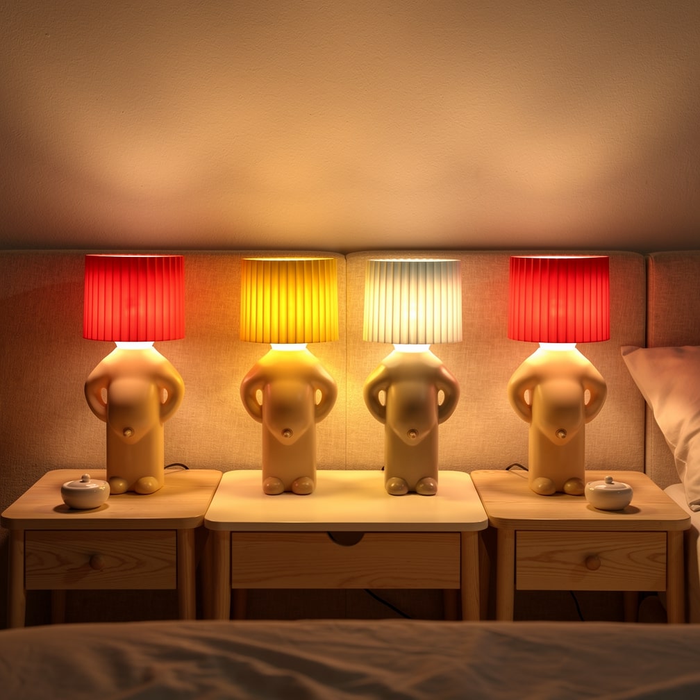 Lámpara de mesa LED divertida PeekaLume - luz humorística para la mesita de noche y el escritorio