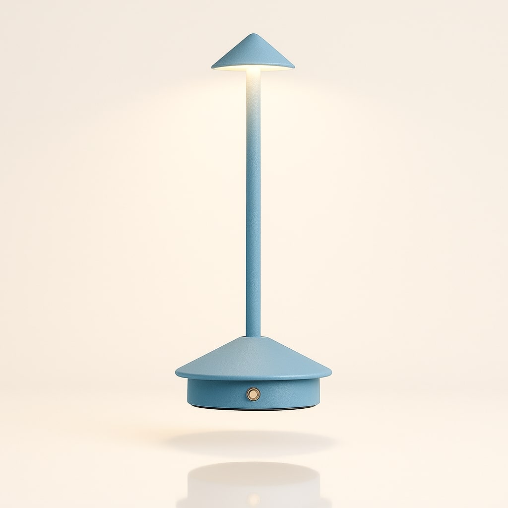 Lampada da tavolo senza fili Lunelle — Luce calda a batteria con controllo touch