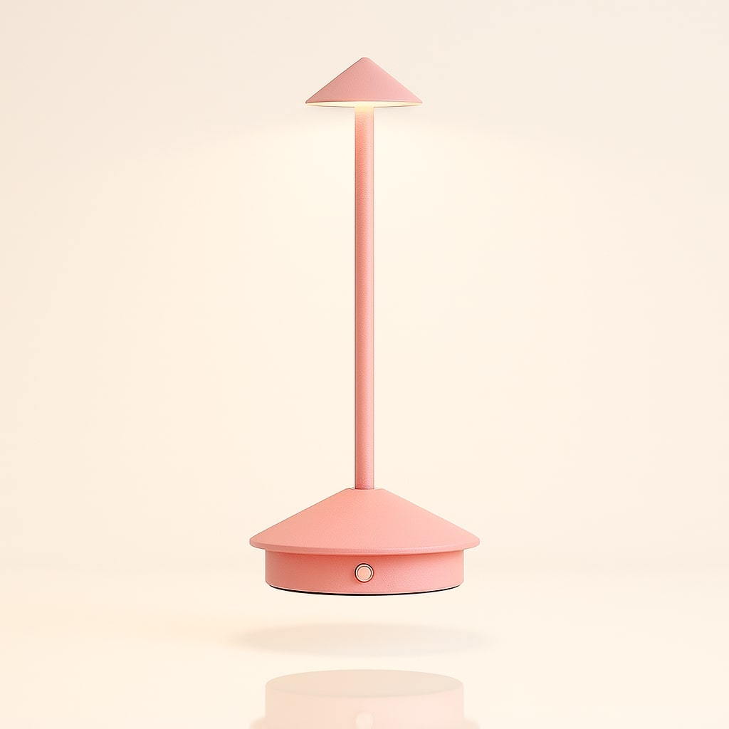 Lampada da tavolo senza fili Lunelle — Luce calda a batteria con controllo touch