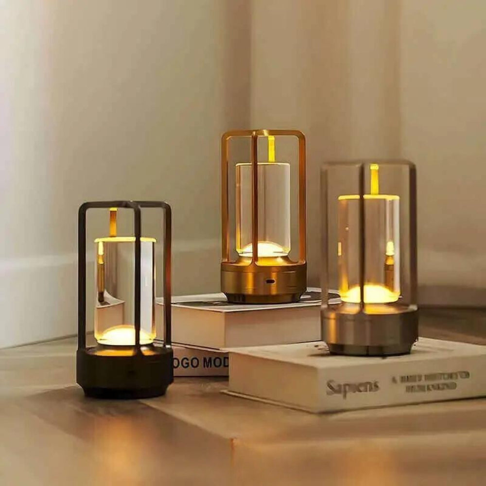 Lámpara de mesa LED recargable NordicLicht — Lámpara inalámbrica con iluminación ajustable