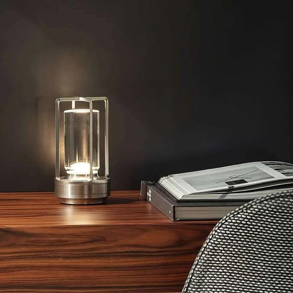 Lámpara de mesa LED recargable NordicLicht — Lámpara inalámbrica con iluminación ajustable
