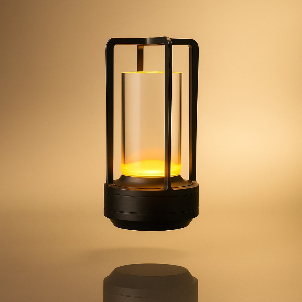 Lámpara de mesa LED recargable NordicLicht — Lámpara inalámbrica con iluminación ajustable