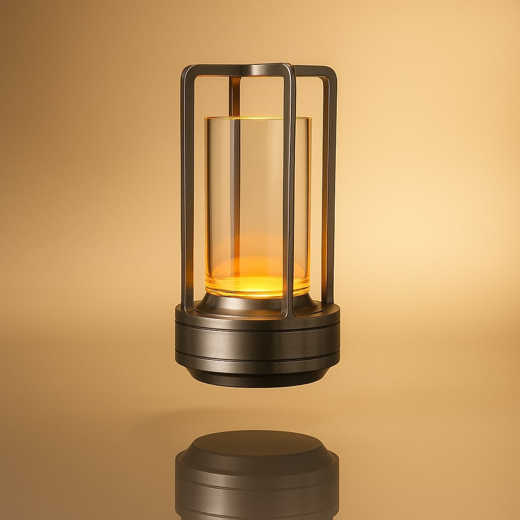 Lámpara de mesa LED recargable NordicLicht — Lámpara inalámbrica con iluminación ajustable