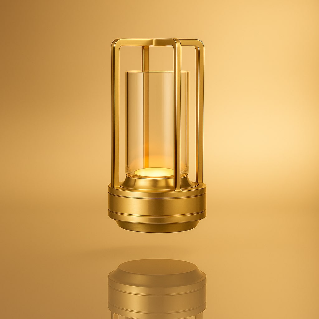 Lámpara de mesa LED recargable NordicLicht — Lámpara inalámbrica con iluminación ajustable