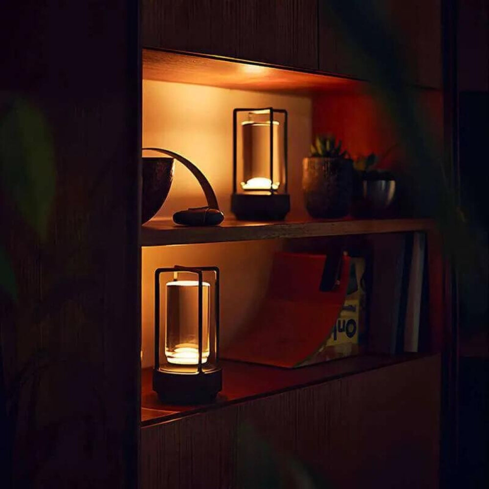 Lámpara de mesa LED recargable NordicLicht — Lámpara inalámbrica con iluminación ajustable