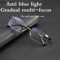 Titanium Progressive Distance and Near Range Dual-Use Reading Glasses | Ka-mostore