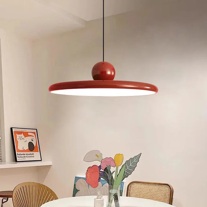 Lyrene Pendant Light In Cream Glass Finish With Nordic LED For Modern Living Rooms And Home Offices