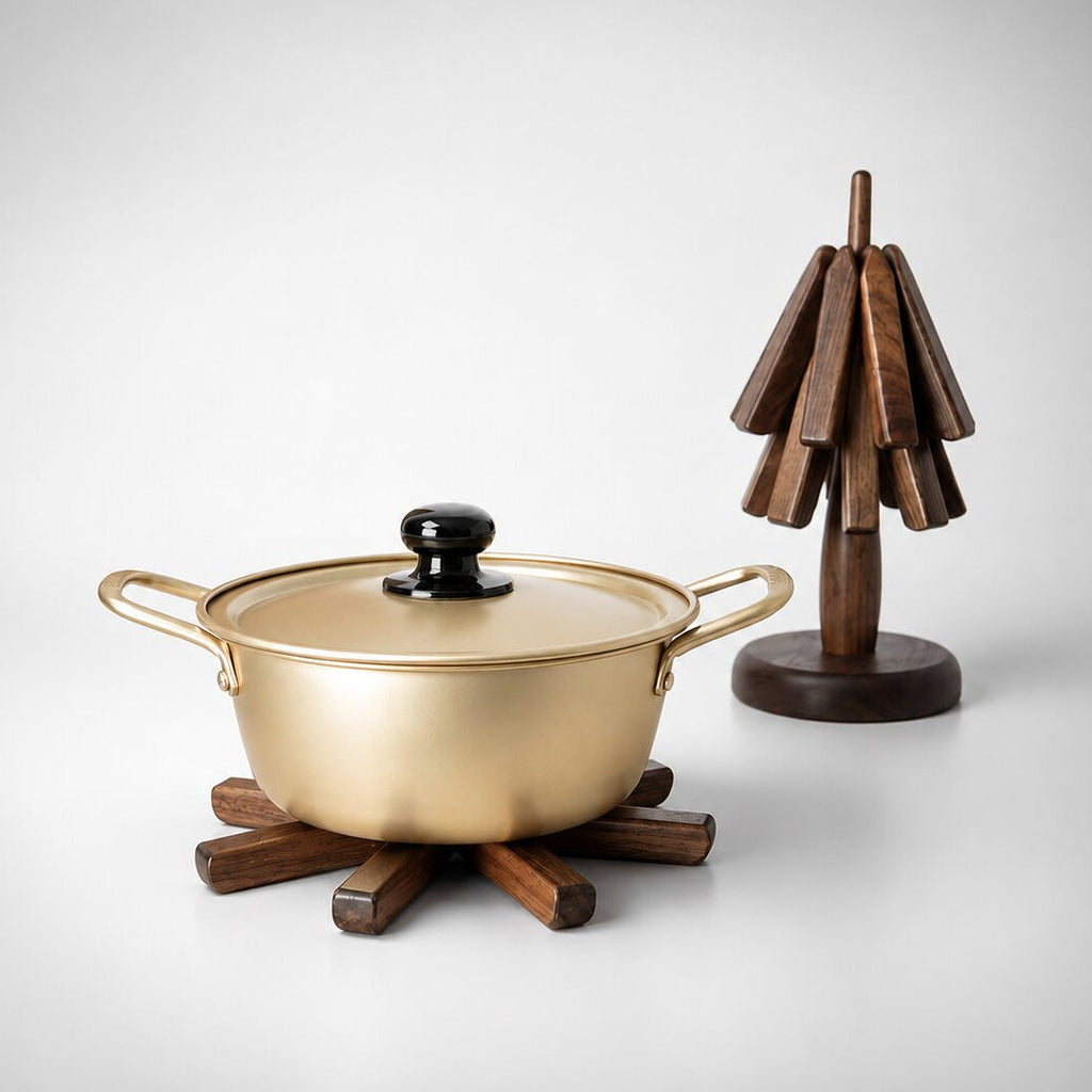 HolzKunst Ξύλινη βάση για ζεστά σκεύη — Προστασία από θερμότητα και υγρασία