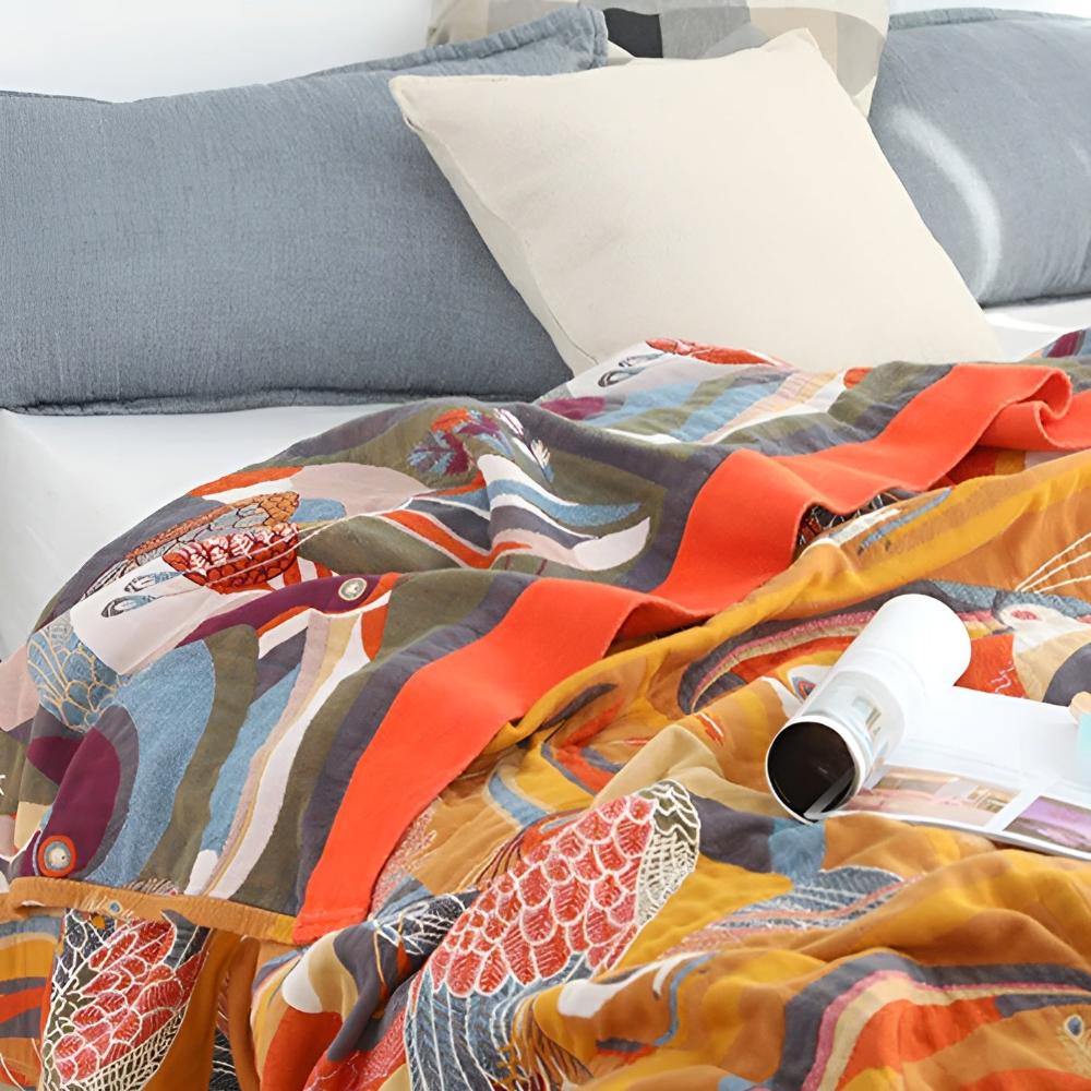 Toucan Bird Cotton Throw | Ka-mostore