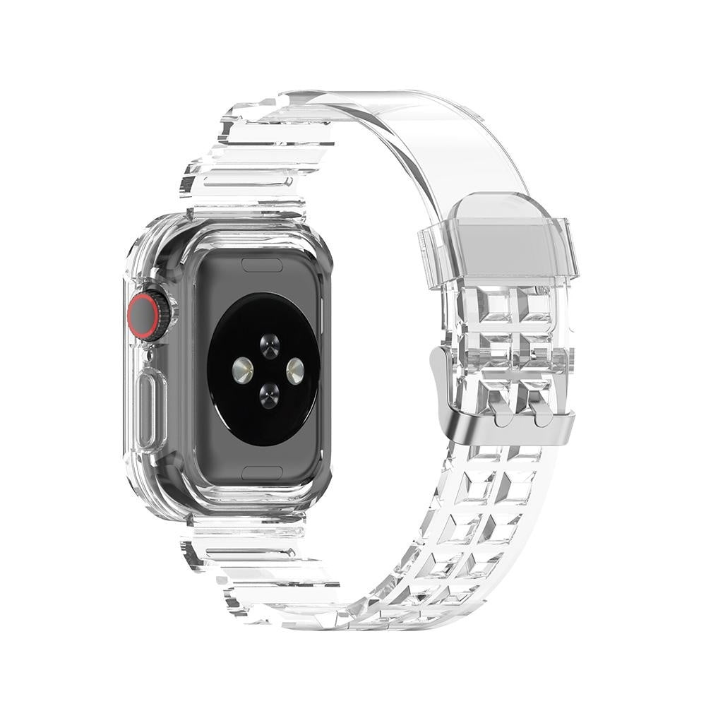 Apple Watch átlátszó TPU-szíj — integrált bumper tok, beépített hurok