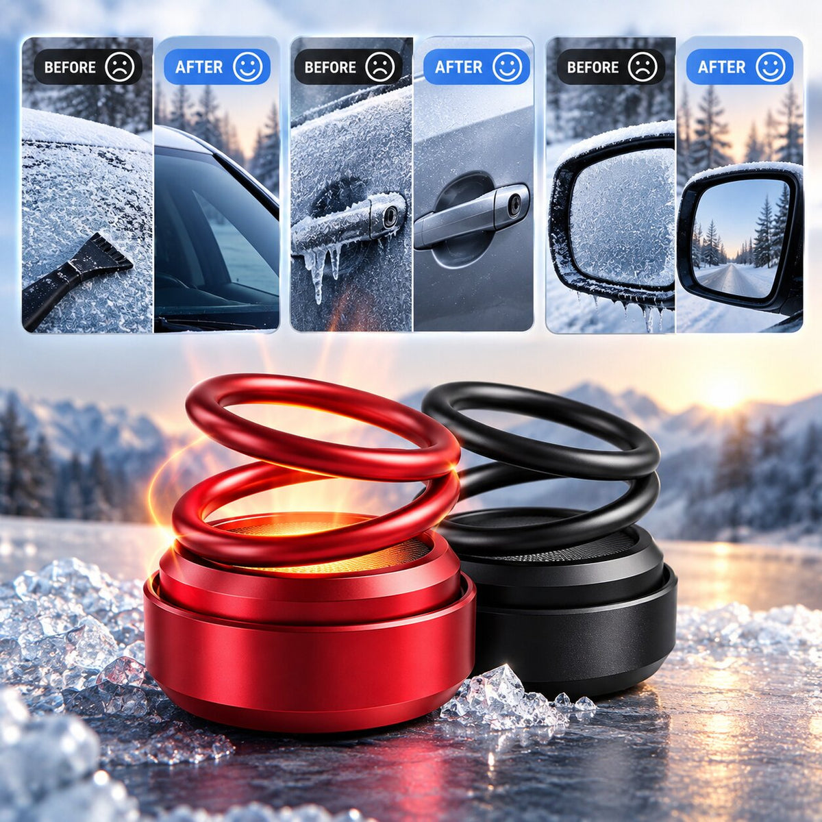 KinetiWarm Portable Solar-Powered Molecular Heater — Electricity-Free Heating