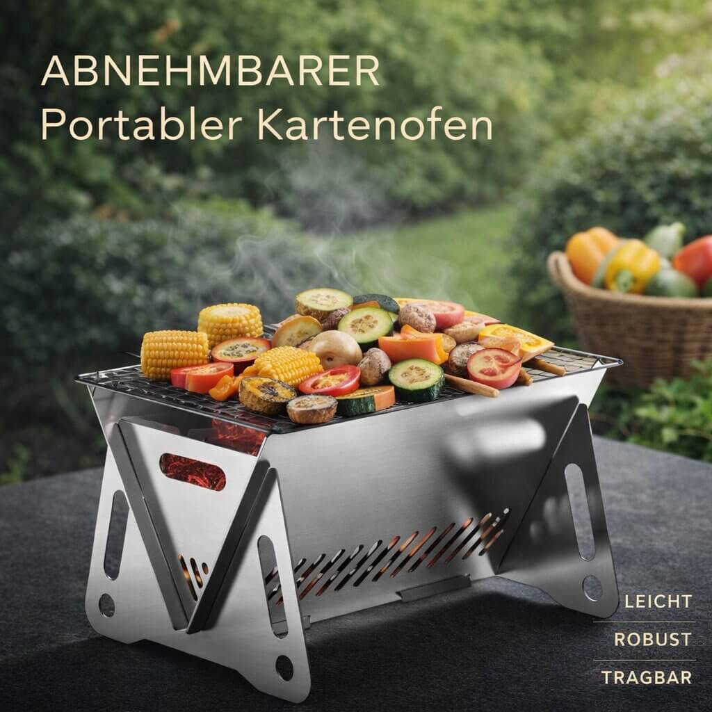 Grillstahl Barbecue portatile compatto a carbonella