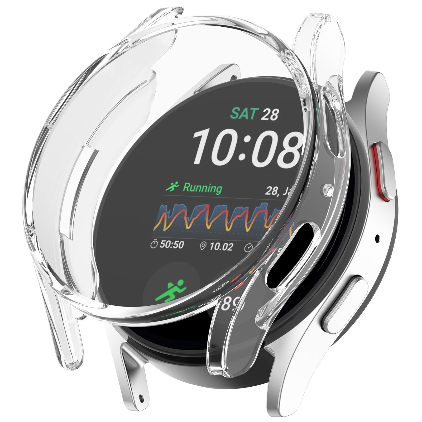 Custodia trasparente in TPU per Samsung Galaxy Watch 7 40mm — design aderente