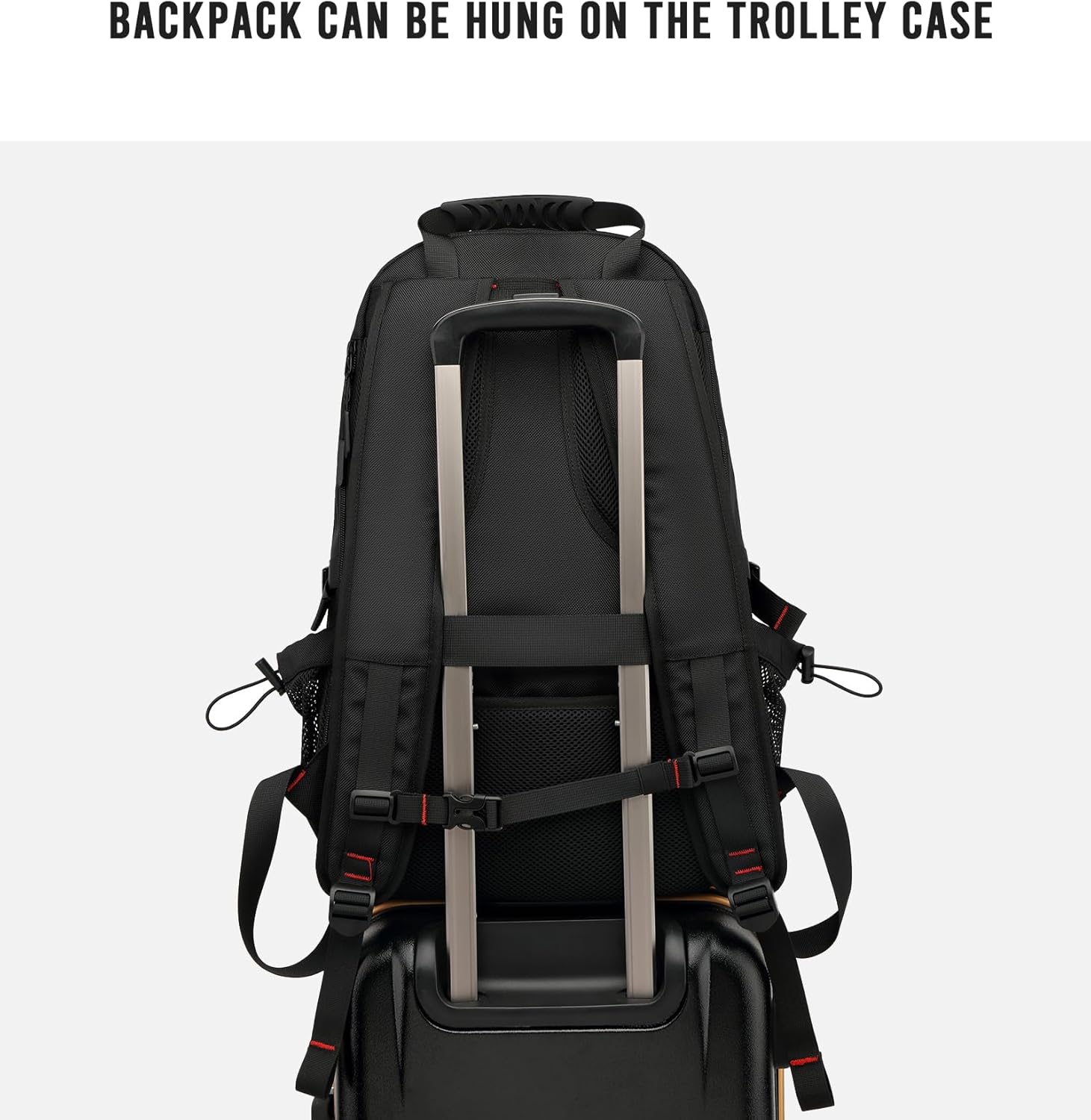 60L Waterproof Travel Backpack USB Port And Shoe Compartment Anti-Theft For Air Travel