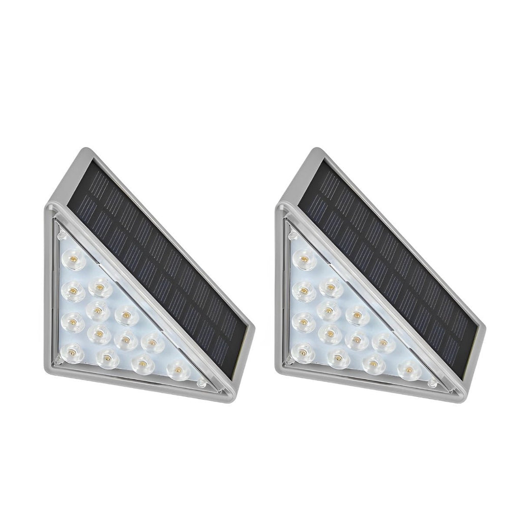 Solar Outdoor Stair Light With Motion Sensor ABS IP65 Warm White 3000K