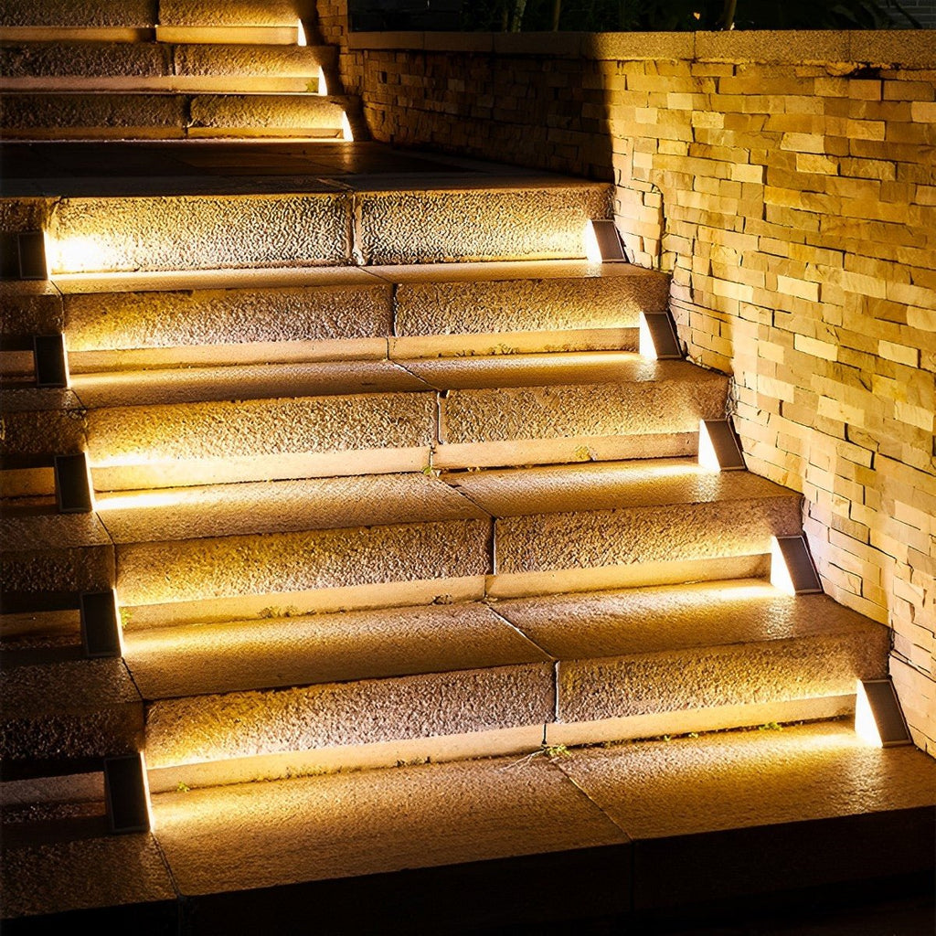 Solar Outdoor Stair Light With Motion Sensor ABS IP65 Warm White 3000K