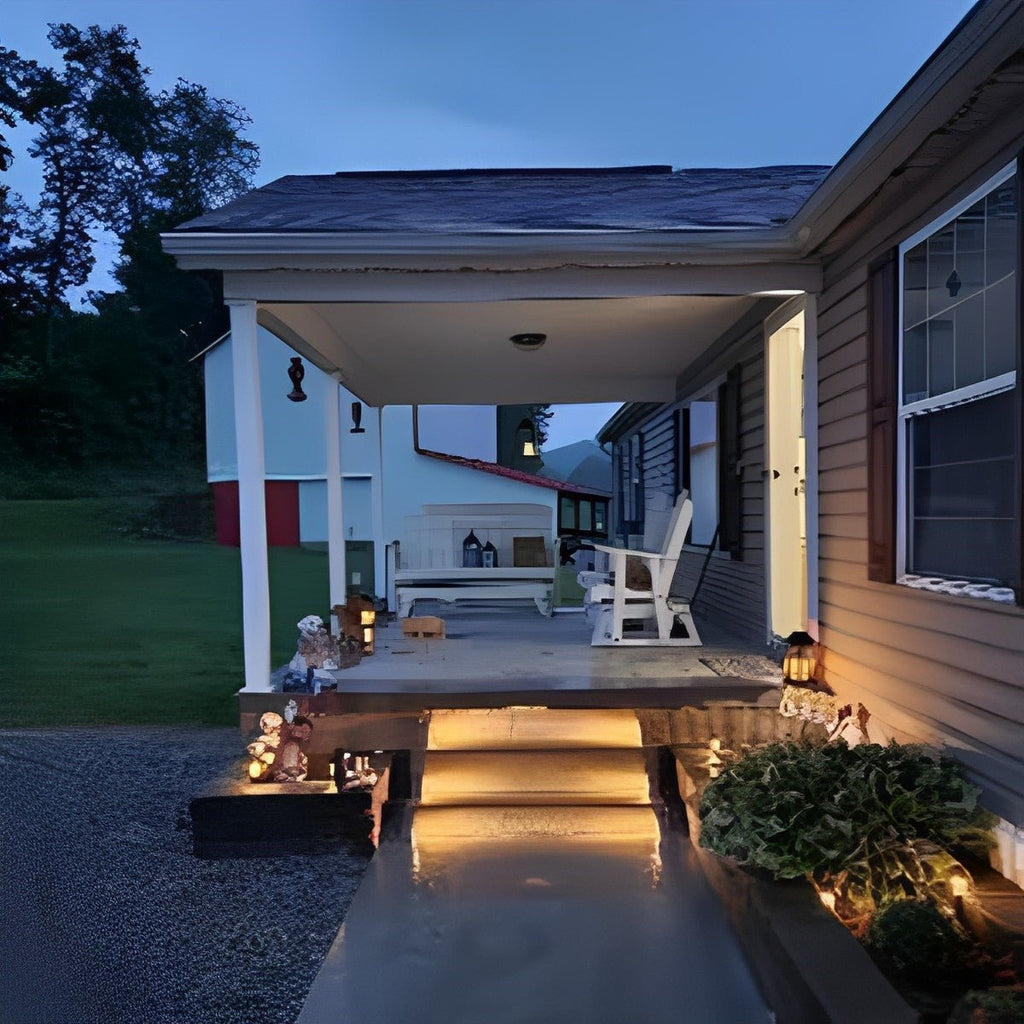 Solar Outdoor Stair Light With Motion Sensor ABS IP65 Warm White 3000K