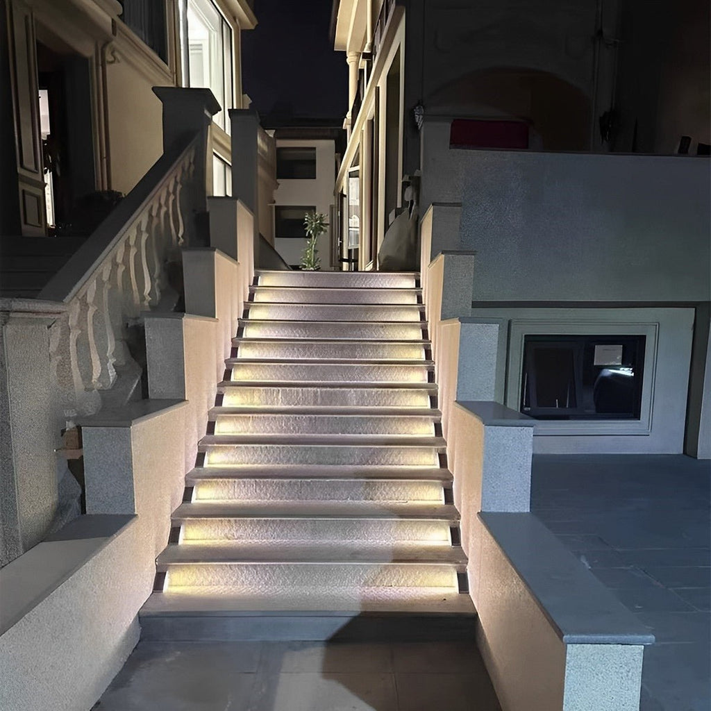 Solar Outdoor Stair Light With Motion Sensor ABS IP65 Warm White 3000K