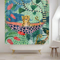 Tropical Cheetah Shower Curtain | Ka-mostore