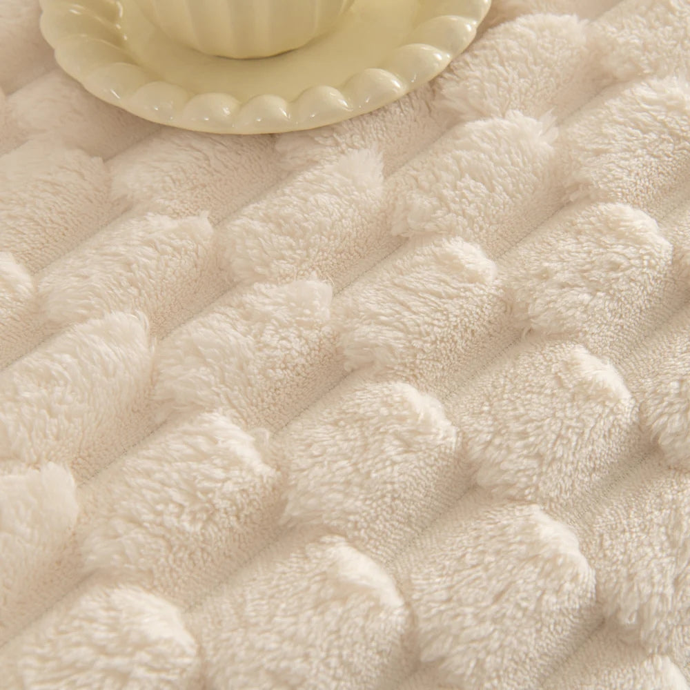 Plush Bubble Knit Sofa Cover | Ka-mostore
