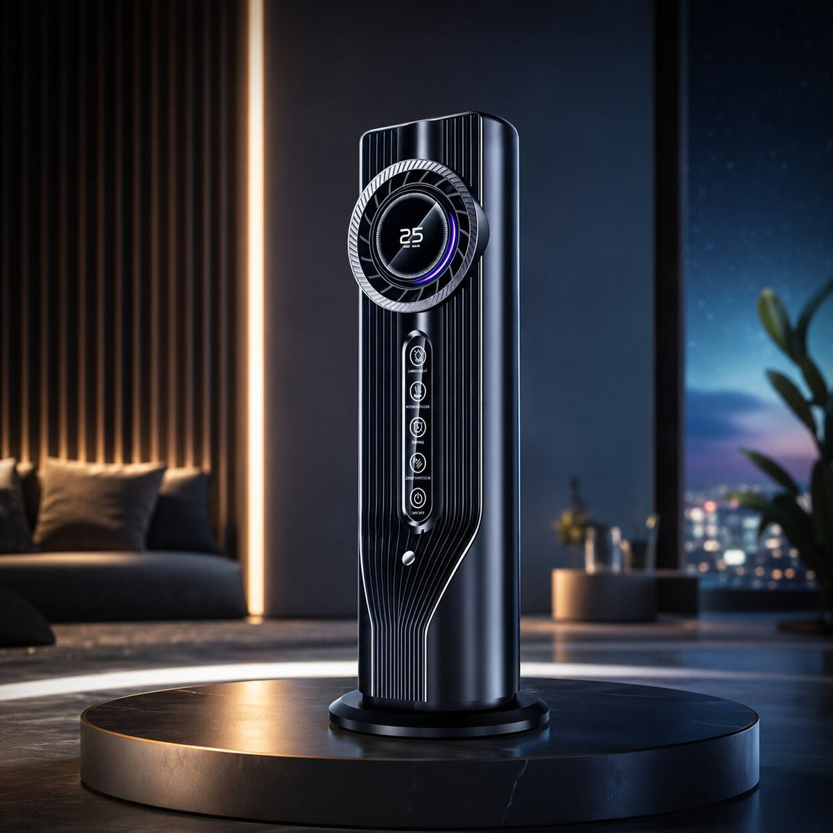 Nebelturm USB-s toronyventilátor párásítóval — 6 fokozat, 6 órás időzítő, párásító funkció