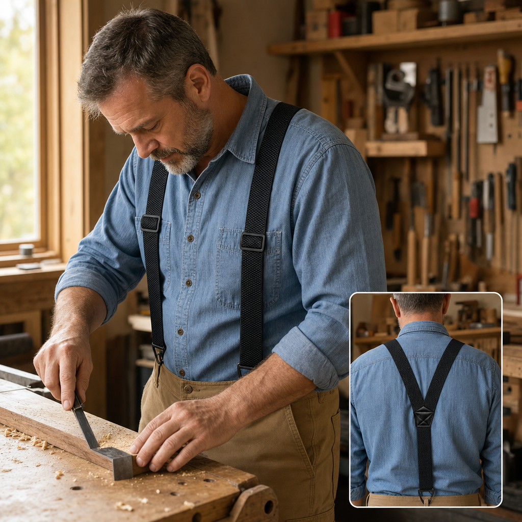 Bretelle elastiche regolabili CLIPLOCK — Moschettoni a clip, vestibilità sicura